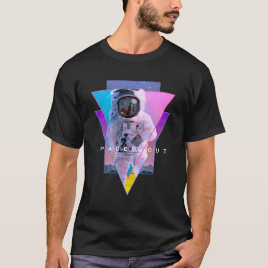 Astronaut hat den ästhetischen Vaporwave-Wellness- T-Shirt (Vorderseite)