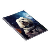 Astronaut Havanese in der Weltraumkids-Schule Notizblock (Rechte Seite)