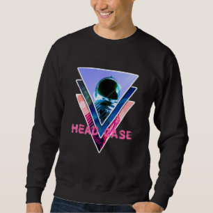 Astronaut Headcase Ästhetik Vaporwave Space Art Sweatshirt