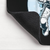 Astronaut Heart Liebe Planet Valentinstag Space B Mousepad (Ecke)