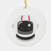 Astronaut Helmet Keramik Ornament (Vorne)
