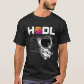 Astronaut HODL HEX Coin to Moon Crypto Token B T-Shirt (Vorderseite)