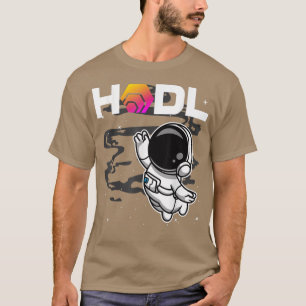 Astronaut HODL HEX Coin to Moon Crypto Token B T-Shirt