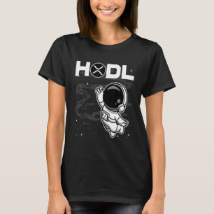 Astronaut Hodl Ripple XRP-Münze zum Mondkrypto T-Shirt