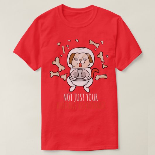 Astronaut Hund Premium T - Shirt (Design vorne)