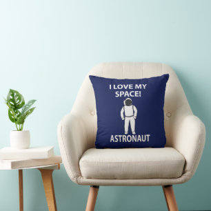 Astronaut Ich liebe meinen Weltraum-Astronauten Kissen