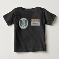 Astronaut-Identitäts-Abzeichen und Rocket-Logo