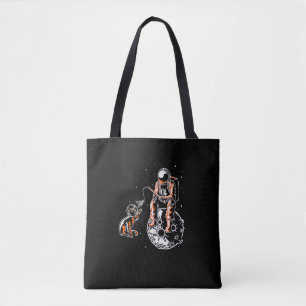 Astronaut im All mit Cat Funny Cover Tasche