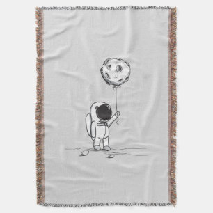 Astronaut im All mit Mondballon Kosmostars Decke