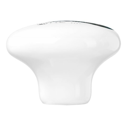 Astronaut im All mit Mondballon Kosmostars Keramikknauf (Seitenansicht)