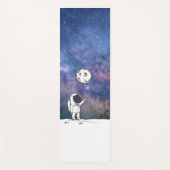 Astronaut im All mit Mondballon Kosmostars Yogamatte (Vorderseite)