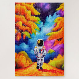 Astronaut im Herbst-Puzzle Puzzle