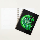 Astronaut im Mond Raum St. Patrick's Day Planer (Anzeige)