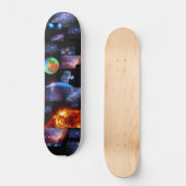 Astronaut im stellaren Weltraum. Von Joe Moriarty Skateboard (Vorderseite)