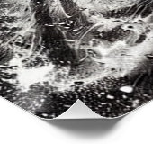 Astronaut im Strudel des Schwarzen Lochs – Dramati Poster (Ecke)