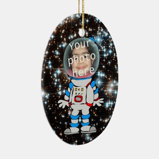 Astronaut im Training - Astro Kinderschablone Keramikornament (Rechts)