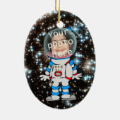 Astronaut im Training - Astro Kinderschablone Keramikornament (Hinten)