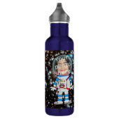 Astronaut im Training - Stern-Kinderschablone Trinkflasche (Rechts)