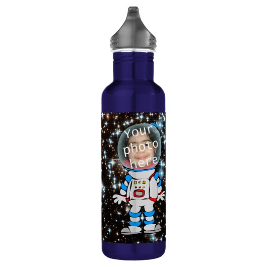 Astronaut im Training - Stern-Kinderschablone Trinkflasche (Rechts)