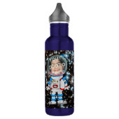 Astronaut im Training - Stern-Kinderschablone Trinkflasche (Links)