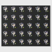 Astronaut im Universum Geschenkpapier (Flach)