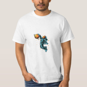Astronaut im weißen Hintergrund T-Shirt
