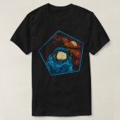 Astronaut im Weltraum 4 T-Shirt (Design vorne)