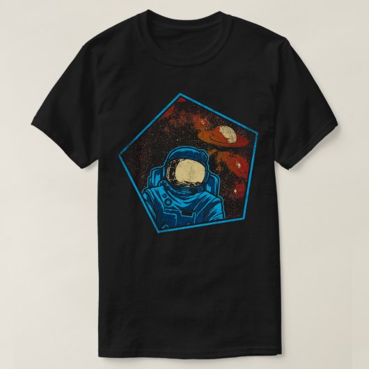 Astronaut im Weltraum 4 T-Shirt (Design vorne)