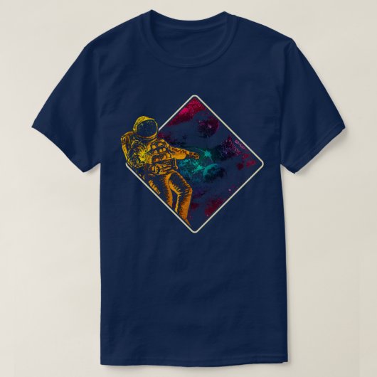 Astronaut im Weltraum 5 T-Shirt (Design vorne)