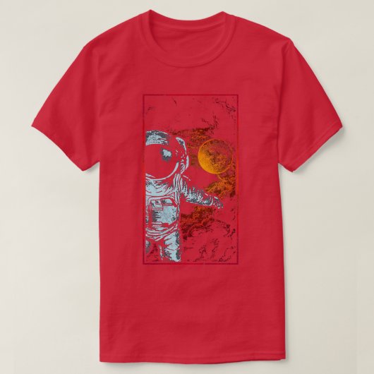 Astronaut im Weltraum 6 T-Shirt (Design vorne)