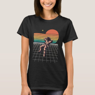 Astronaut im Weltraum Cool trendiger Vintager Grap T-Shirt