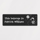 Astronaut im Weltraum Etiketten (Design 1)