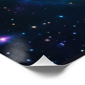 Astronaut im Weltraum fahren Poster (Ecke)