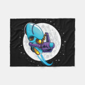 Astronaut im Weltraum Fleecedecke (Vorderseite (Horizontal))