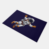 Astronaut im Weltraum Fußmatte (Schrägansicht)