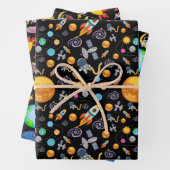 Astronaut im Weltraum Geschenkpapier Set (Beispiel)