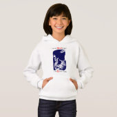 Astronaut im Weltraum Hoodie (Vorne ganz)