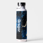 Astronaut im Weltraum-Individuelle Name Trinkflasche (Rechts)