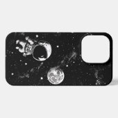 Astronaut im Weltraum iPhone Hülle (Rückseite (Horizontal))
