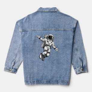 Astronaut im Weltraum Jeansjacke