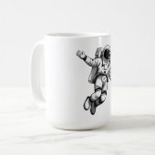 Astronaut im Weltraum Kaffeetasse (Vorderseite Links)