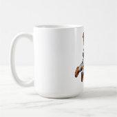 Astronaut im Weltraum Kaffeetasse (Links)