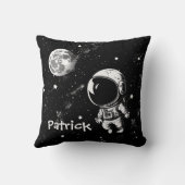 Astronaut im Weltraum Kissen (Rückseite)