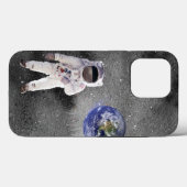 Astronaut im Weltraum mit Planet Erde Case-Mate iPhone Hülle (Rückseite (Horizontal))