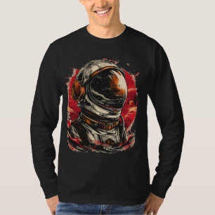Astronaut im Weltraum mit Planeten in Galaxijupit T-Shirt
