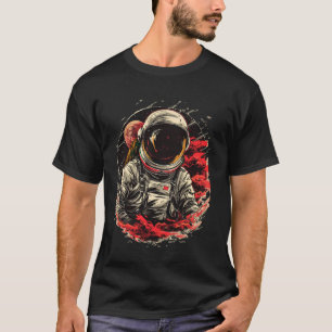 Astronaut im Weltraum mit Planeten in Galaxijupit T-Shirt