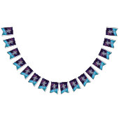 Astronaut im Weltraum mit Sternen & Galaxie. Wimpelkette (Alle)