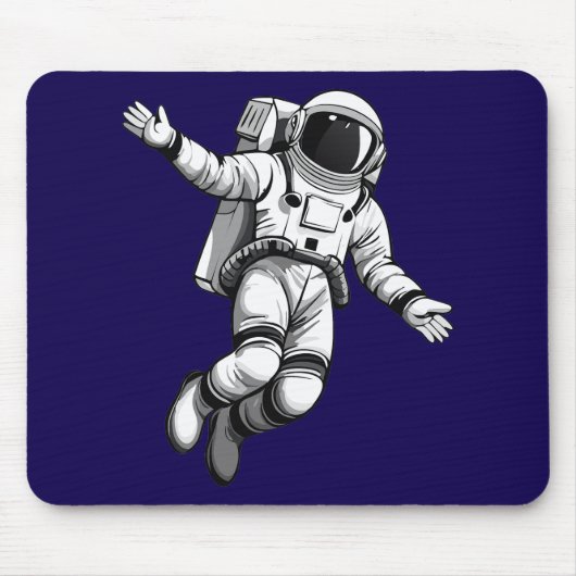 Astronaut im Weltraum Mousepad (Vorne)