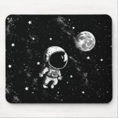 Astronaut im Weltraum Mousepad (Vorne)