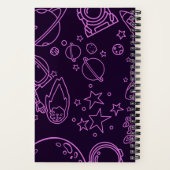 Astronaut im Weltraum Notizblock (Rückseite)